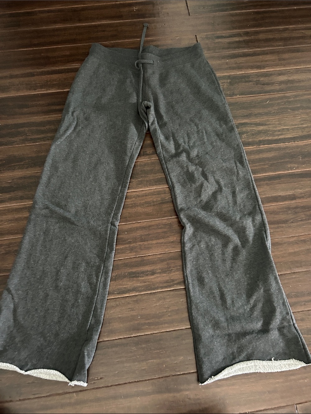 Brandy Melville Charcoal Wide-Leg Lounge Pants